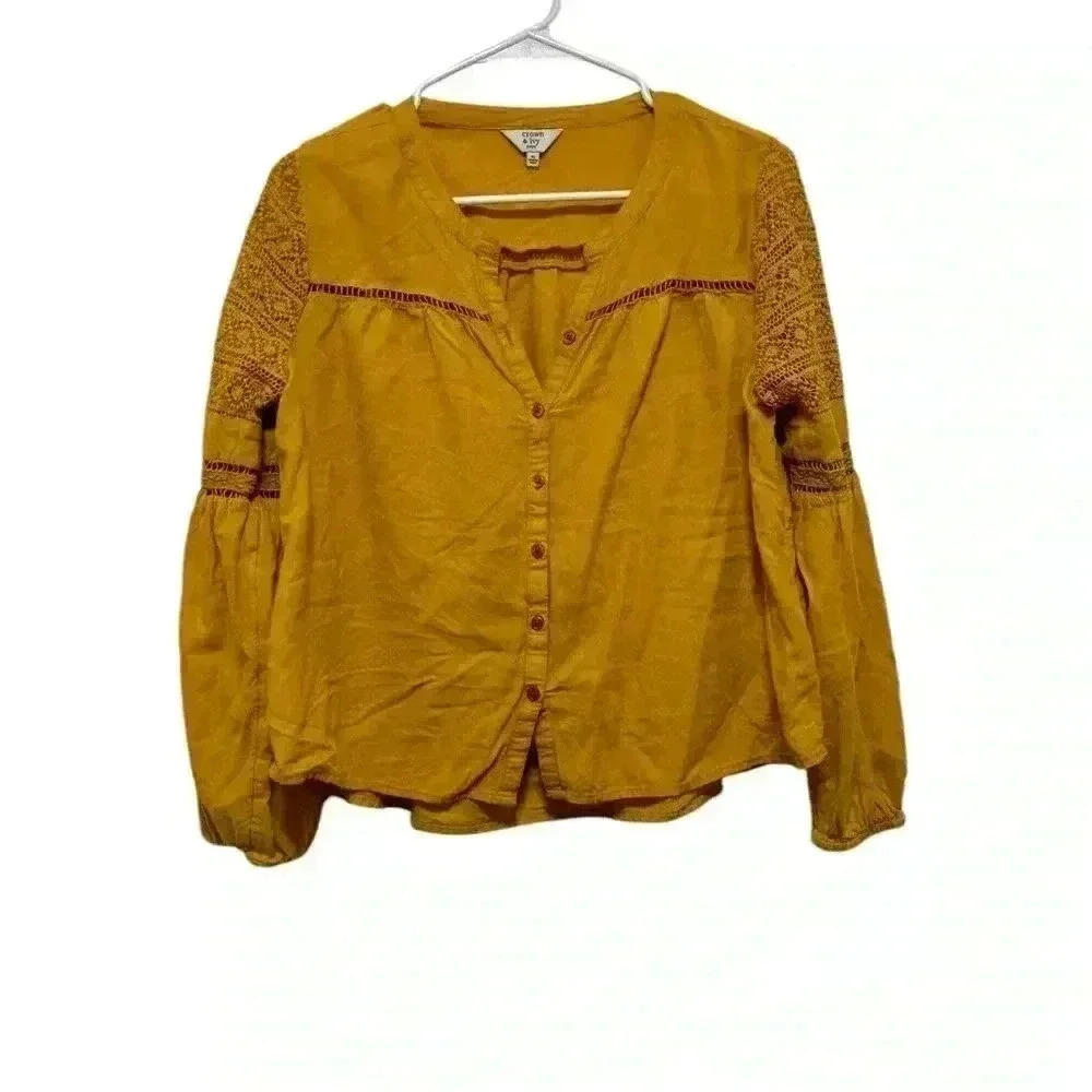 Mustard Yellow Women's Top